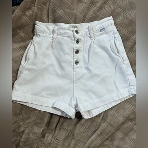 Vintage Guess Women's White Jean Shorts